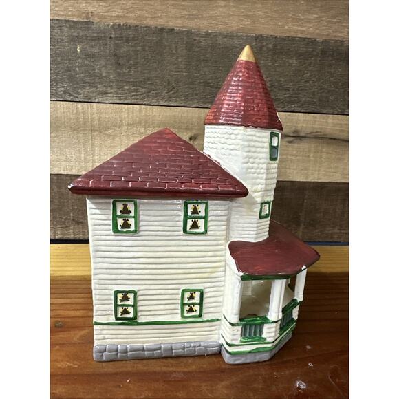 Christmas Village Yuletide Snow Hamlet Collection Victorian Golden Dome 1988 - Picture 2 of 5